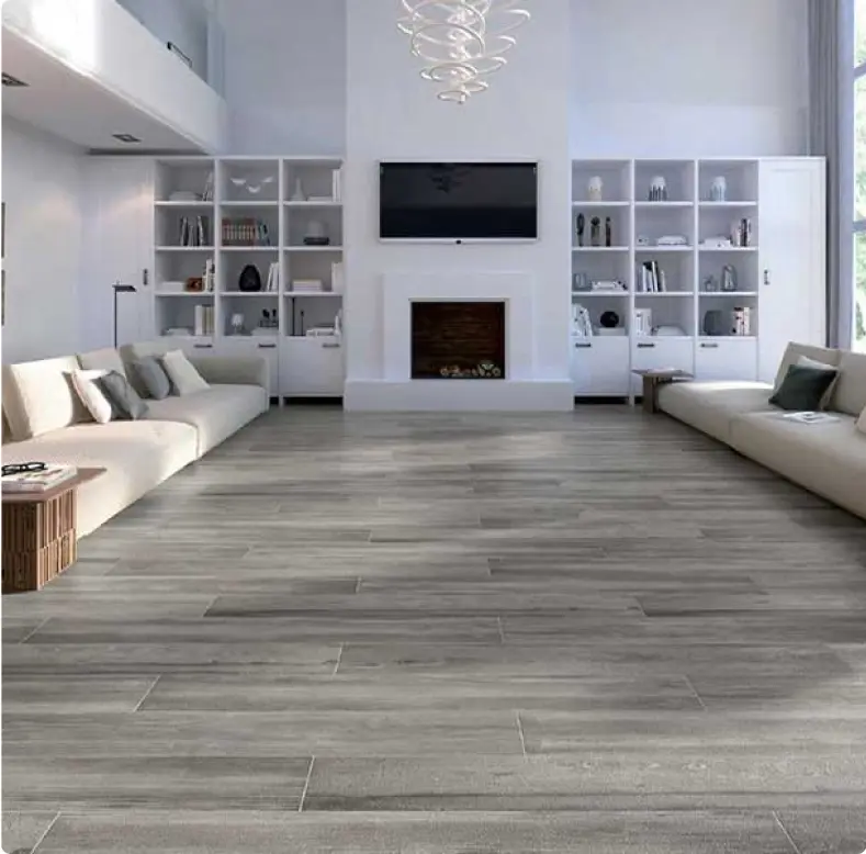 WOOD GRAIN PLASTIC FLOORING
