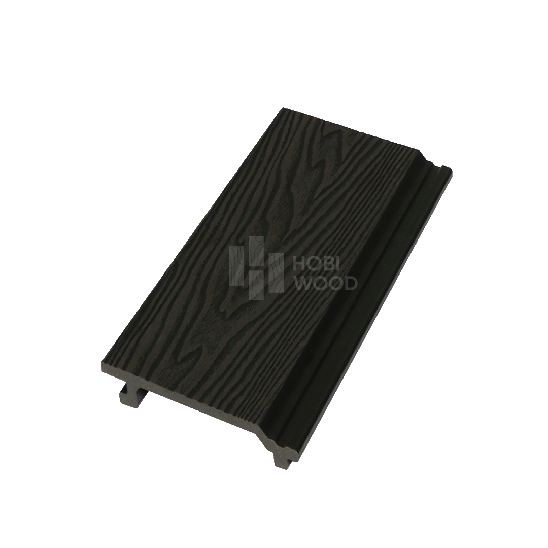 Tấm ốp gỗ nhựa HobiWood vân 3D (Black Charcoal)