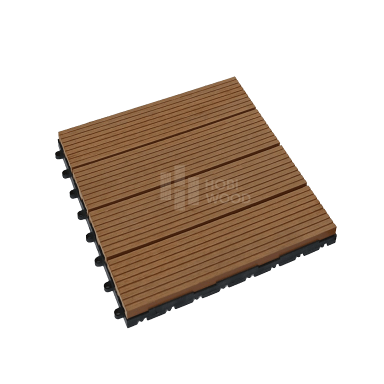 Vỉ gỗ nhựa HobiWood vân sọc (Vibrant Yellow)
