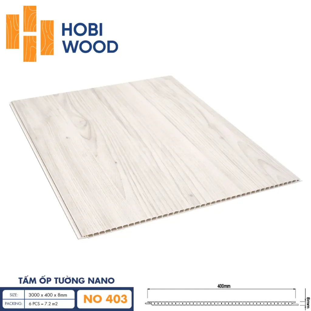 Tấm ốp nano HobiWood 400 NO403