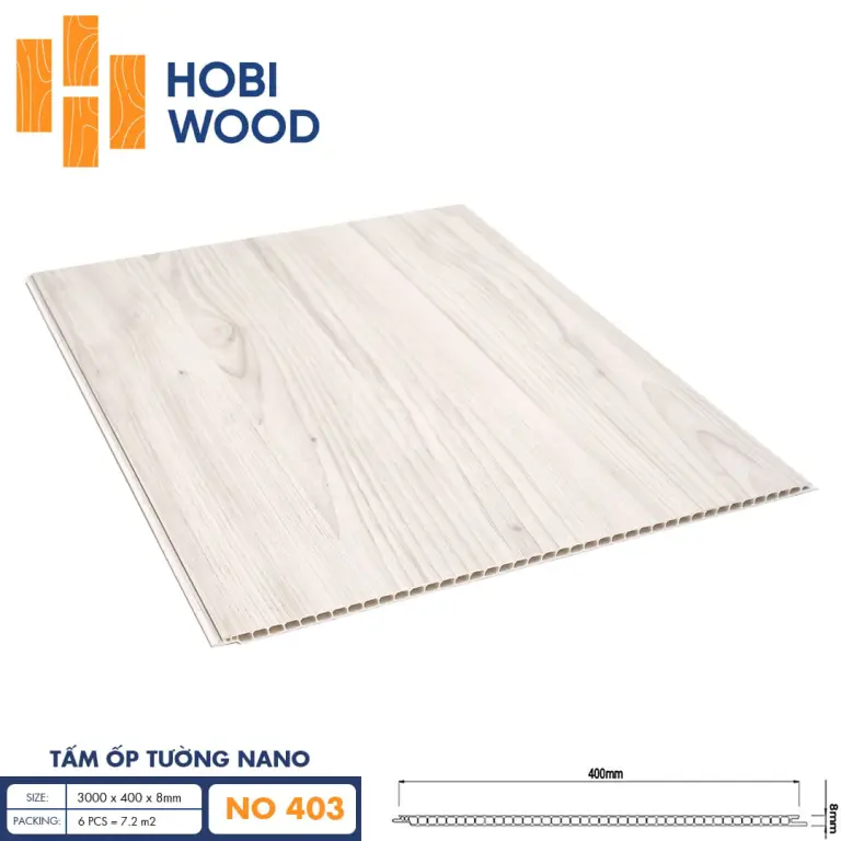 Tấm ốp nano HobiWood 400 NO403