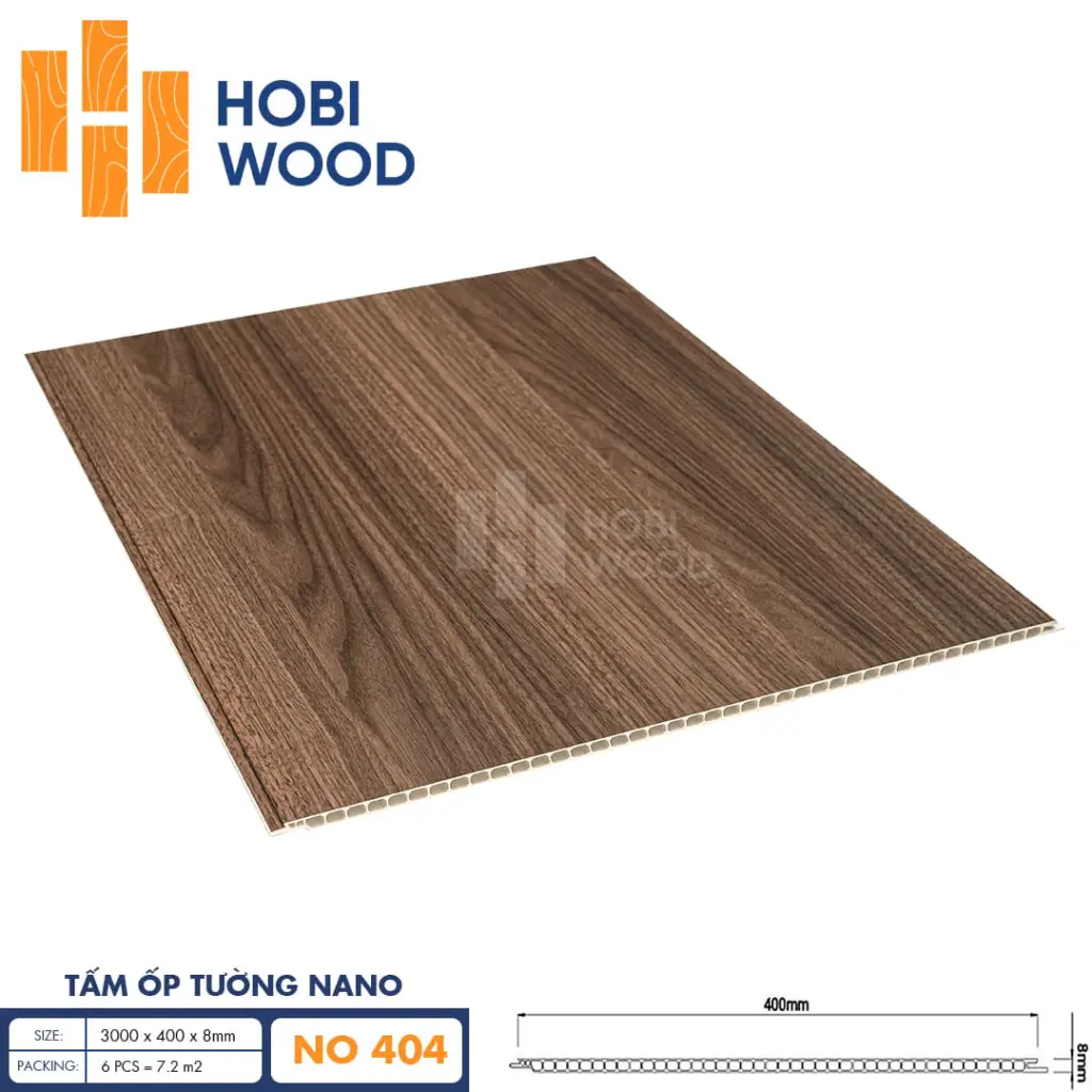 Tấm ốp nano HobiWood 400 NO404