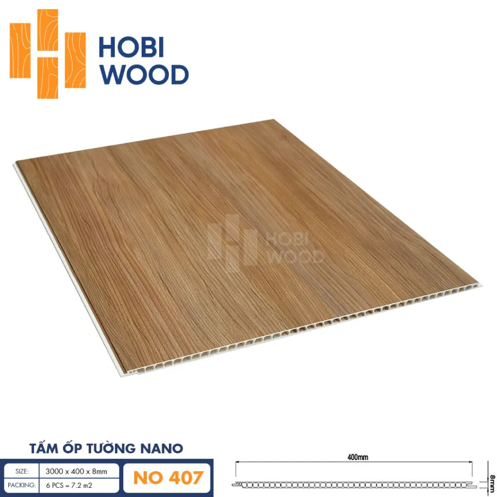 Tấm ốp nano HobiWood 400 NO407