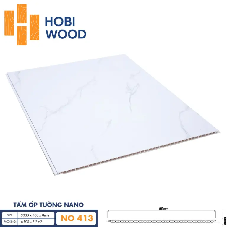 Tấm ốp nano HobiWood 400 NO413