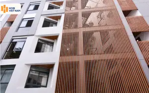 Thanh lam gỗ nhựa Hobiwood trang trí mặt tiền