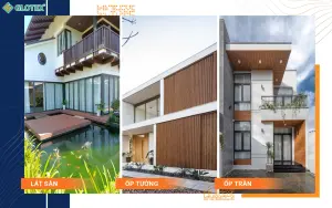 Ứng dụng của gỗ nhựa ngoài trời Glotex