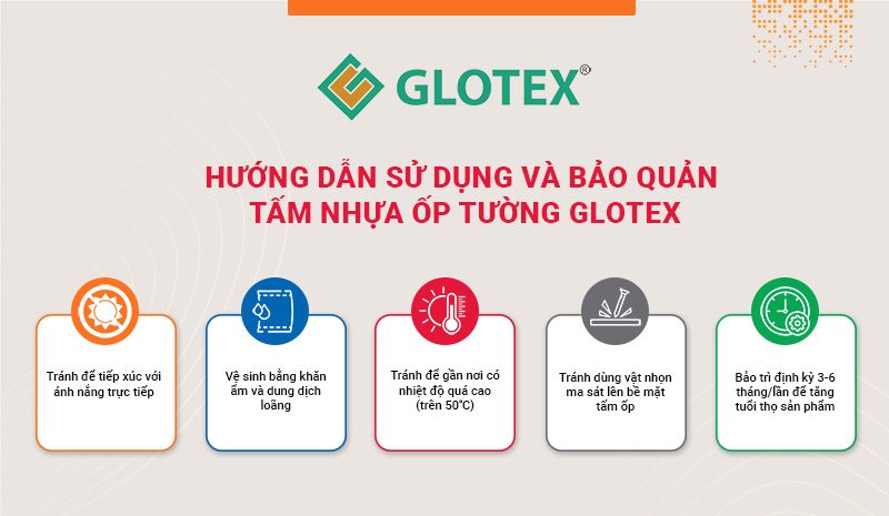 Hướng dẫn sử dụng tấm nhựa ốp tường Glotex