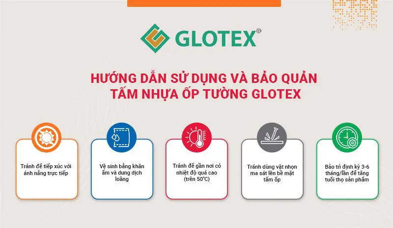 Hướng dẫn sử dụng tấm nhựa ốp tường Glotex