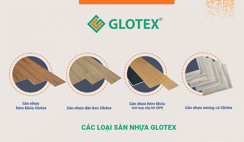 Các loại sàn nhựa vân gỗ Glotex