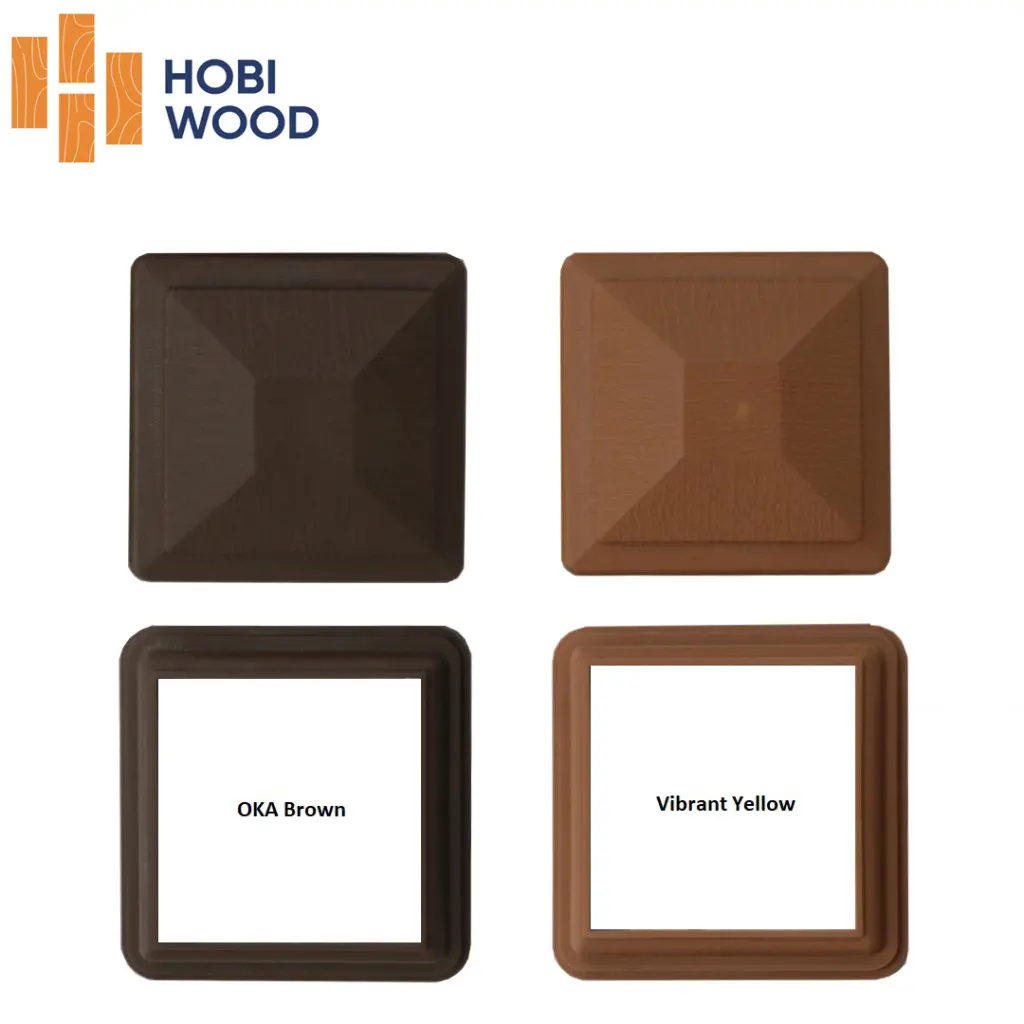 Bộ nắp trụ, chân trụ gỗ nhựa ngoài trời HobiWood