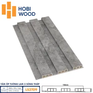 Tấm ốp lam 3 sóng thấp HobiWood LS3T09