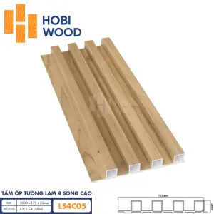 Tấm ốp lam 4 sóng cao HobiWood LS4C05