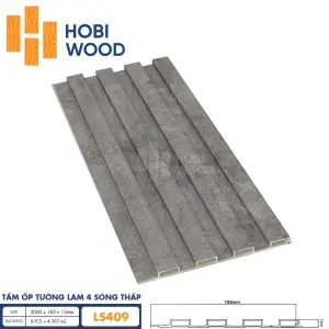 Tấm ốp lam 4 sóng thấp HobiWood LS409