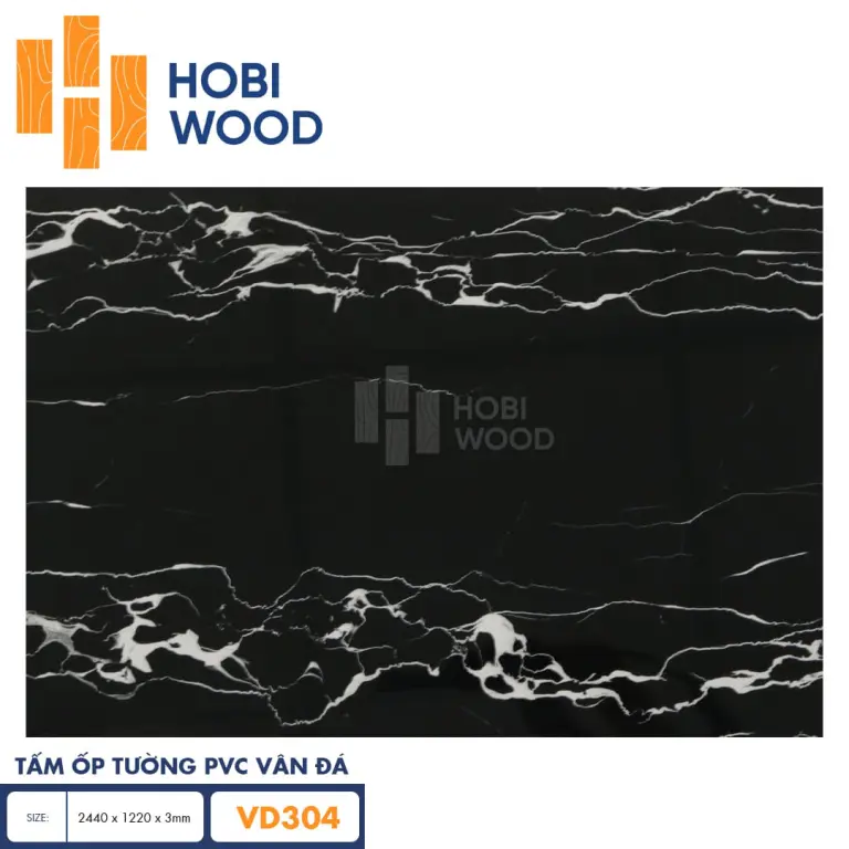 Tấm ốp PVC vân đá HobiWood VD304