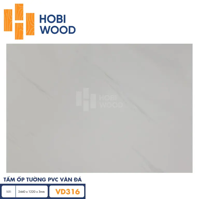 Tấm ốp PVC vân đá HobiWood VD316