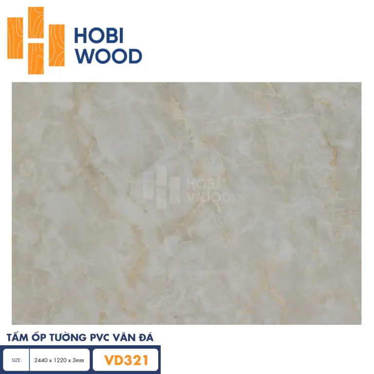Tấm ốp PVC vân đá HobiWood VD321