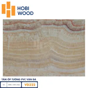 Tấm ốp PVC vân đá HobiWood VD322