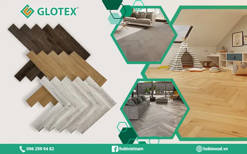 Sàn nhựa xương cá Glotex