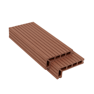 Mũi bậc cầu thang gỗ nhựa HobiWood (Mapple Leaf Red)