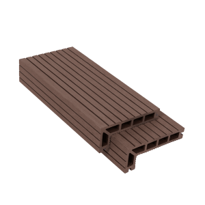 Mũi bậc cầu thang gỗ nhựa HobiWood (Mapple Leaf Red)