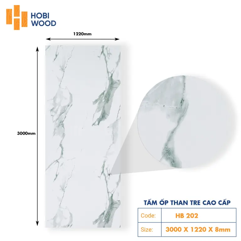 Tấm ốp than tre HobiWood HB202