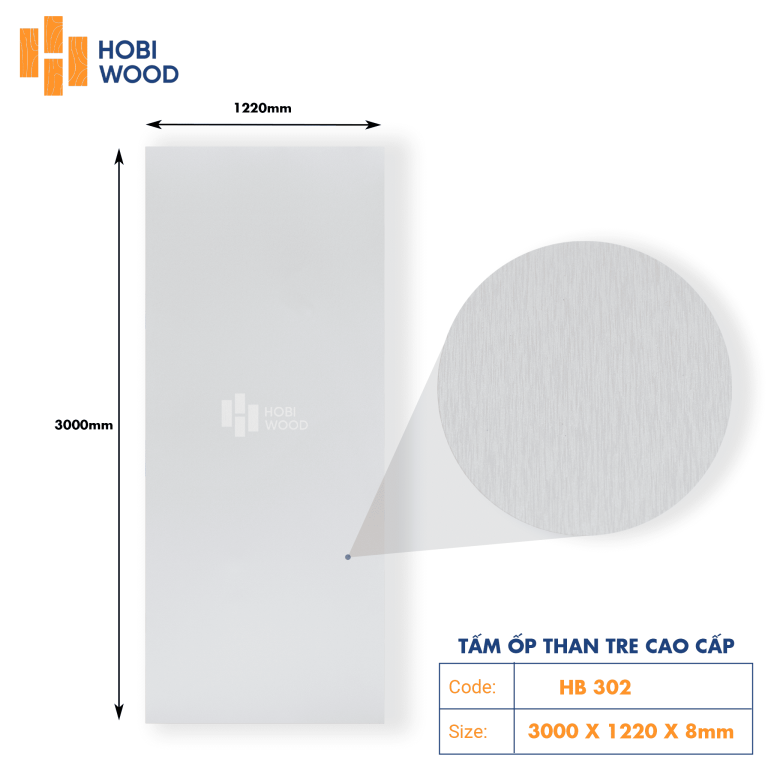 Tấm ốp than tre HobiWood HB302