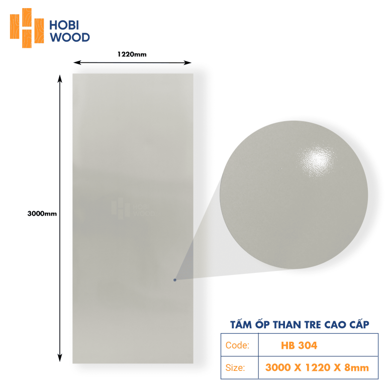 Tấm ốp than tre HobiWood HB302