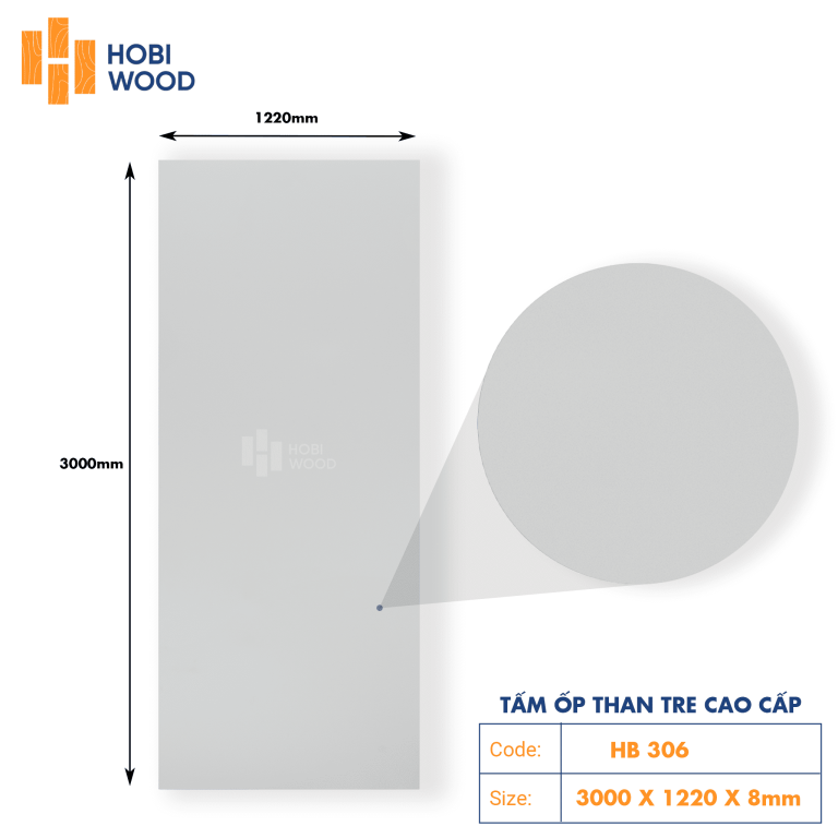 Tấm ốp than tre HobiWood HB306