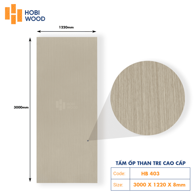 Tấm ốp than tre HobiWood HB403