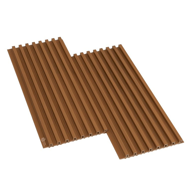 Tấm ốp lam 8 sóng gỗ nhựa ASA HobiWood (8SASA001 Caramel)