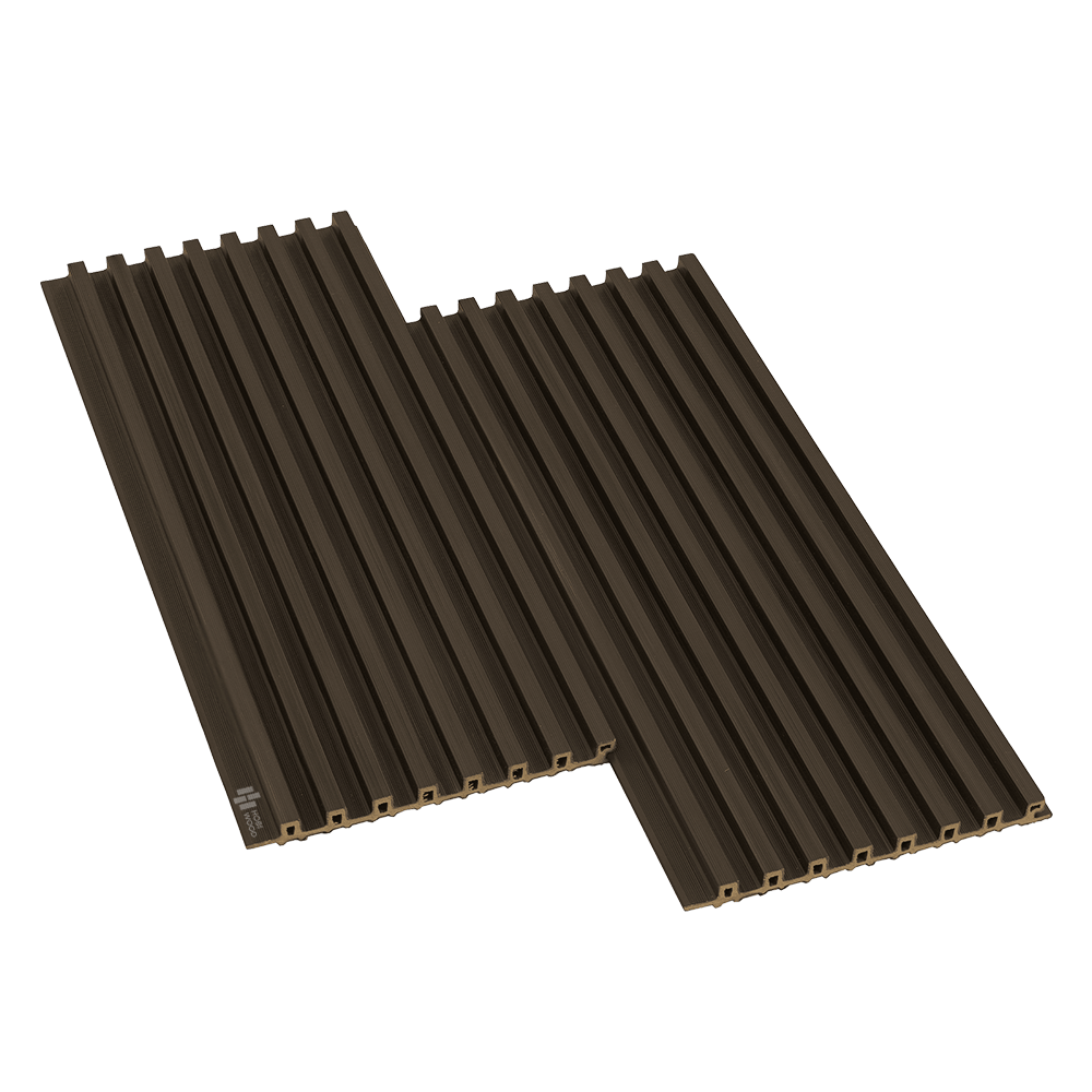 Tấm ốp lam 8 sóng gỗ nhựa ASA HobiWood (8SASA004 Titack Walnut)