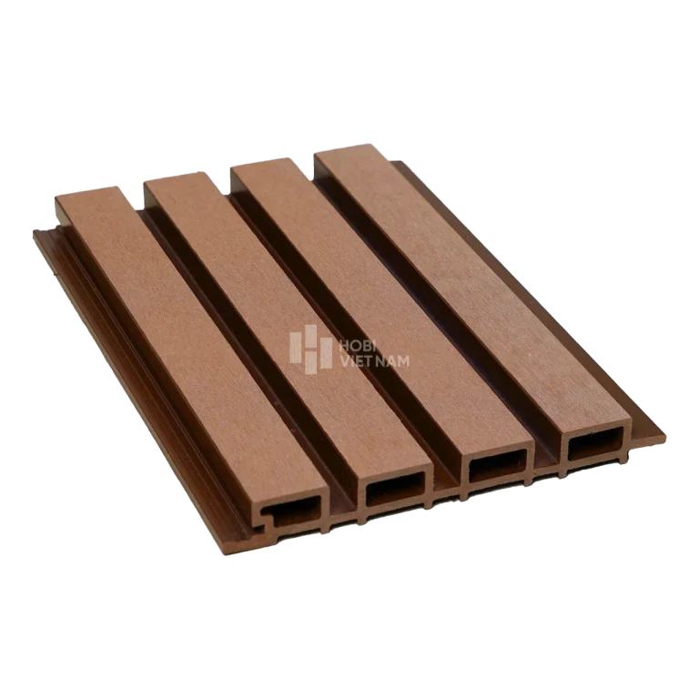 Tấm ốp lam sóng gỗ nhựa Glotex (LS261-Brown)