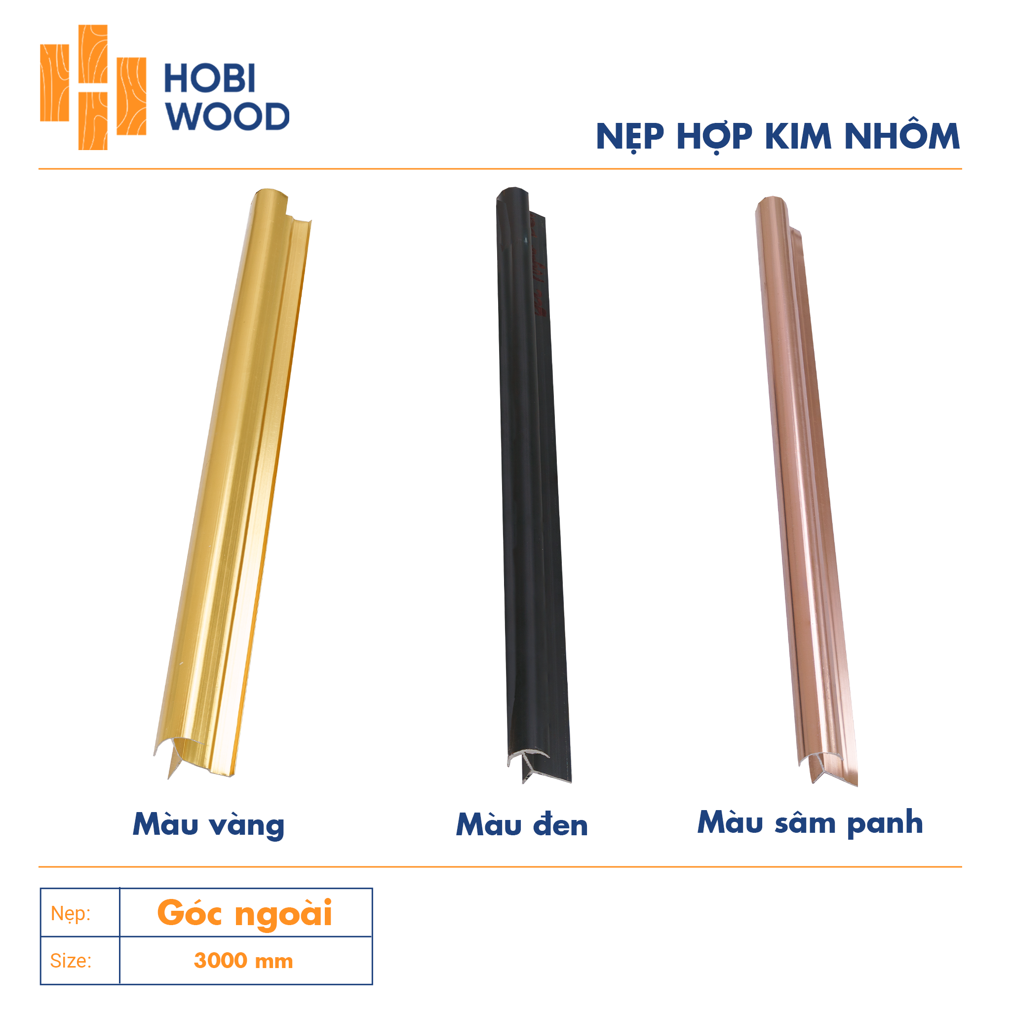 Nẹp nhôm trang trí góc ngoài