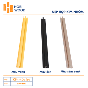 Nẹp nhôm trang trí kết thúc LED