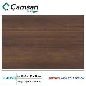 Sàn gỗ Camsan 12mm Serenza Hèm V FL0720