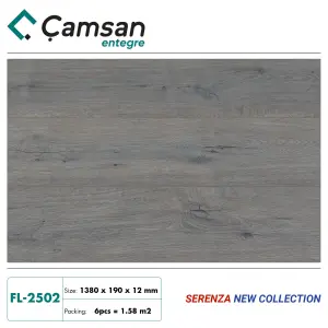 Sàn gỗ Camsan 12mm Serenza Hèm V FL2502