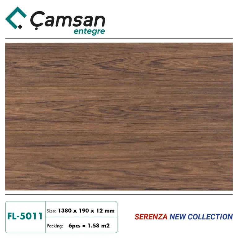 Sàn gỗ Camsan 12mm Serenza Hèm V FL5011