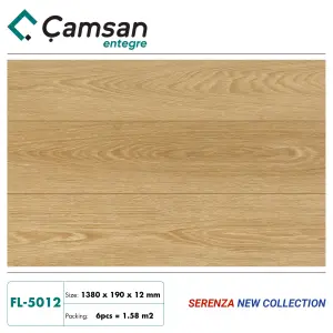 Sàn gỗ Camsan 12mm Serenza Hèm V FL5012