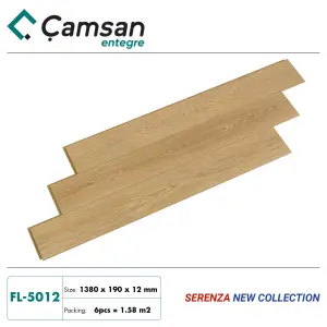 Sàn gỗ Camsan 12mm Serenza Hèm V FL5012