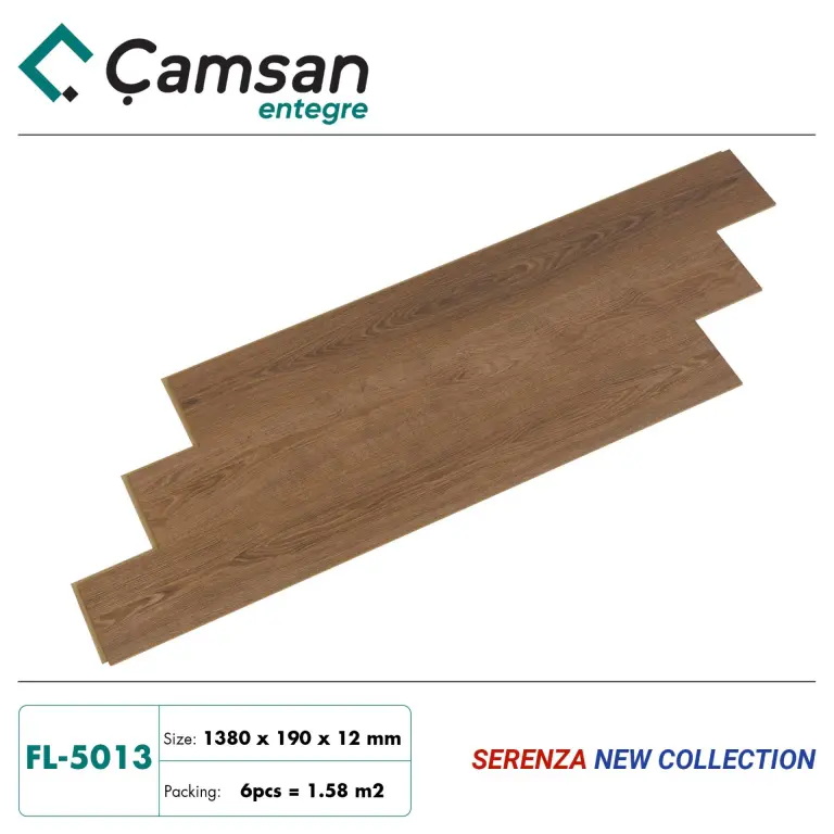 Sàn gỗ Camsan 12mm Serenza Hèm V FL5013