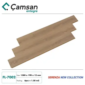 Sàn gỗ Camsan 12mm Serenza Hèm V FL7002