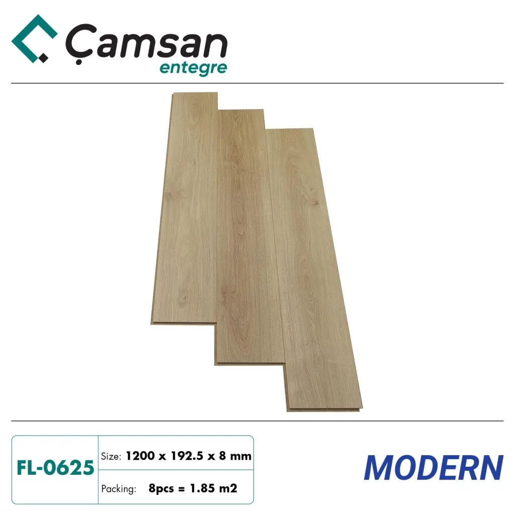 Sàn gỗ Camsan 8mm Hèm V Aqua FL0625