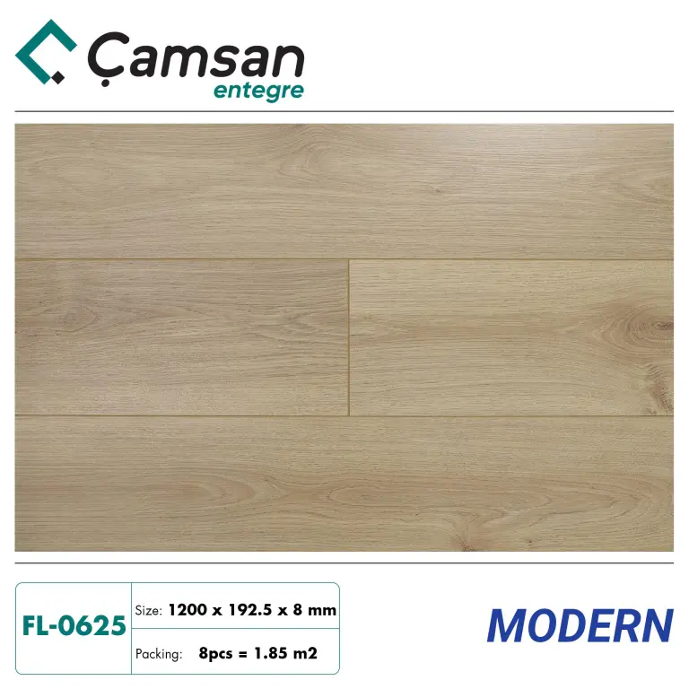 Sàn gỗ Camsan 8mm Hèm V Aqua FL0625