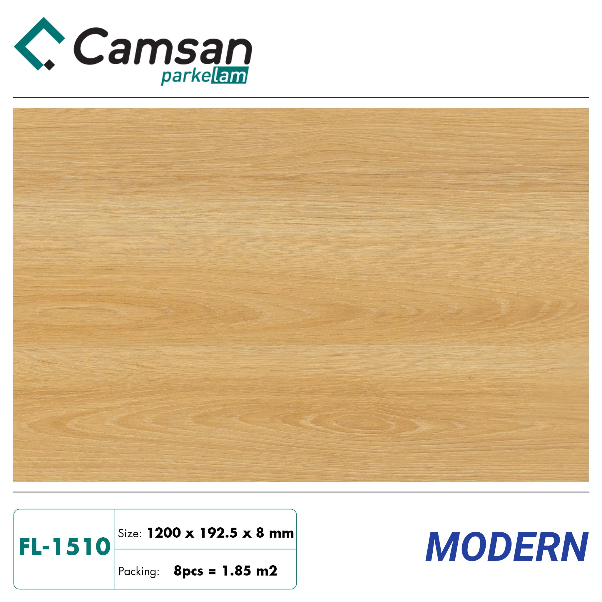 Sàn gỗ Camsan 8mm Hèm V Aqua FL1510
