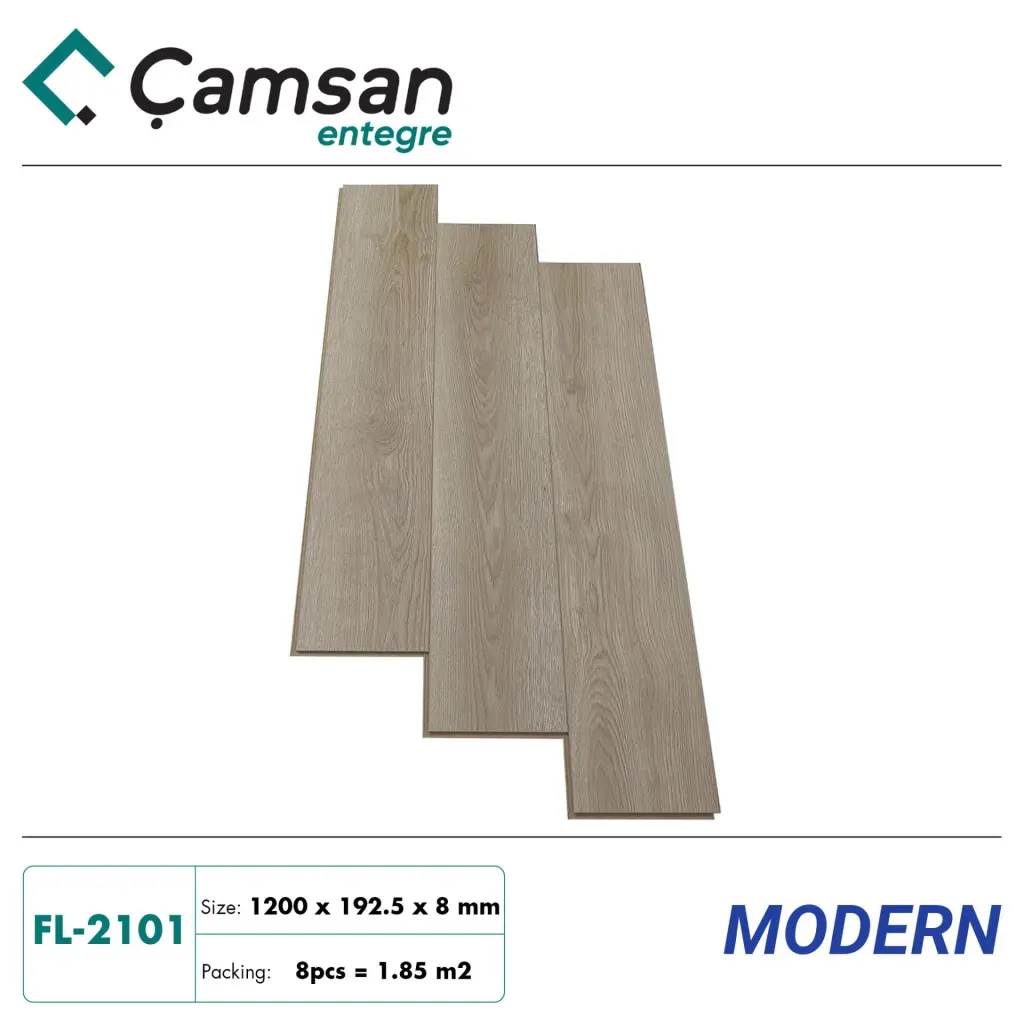 Sàn gỗ Camsan 8mm Hèm V Aqua FL2101