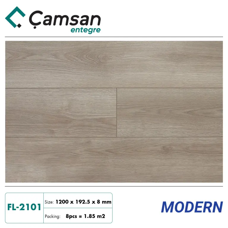 Sàn gỗ Camsan 8mm Hèm V Aqua FL2101