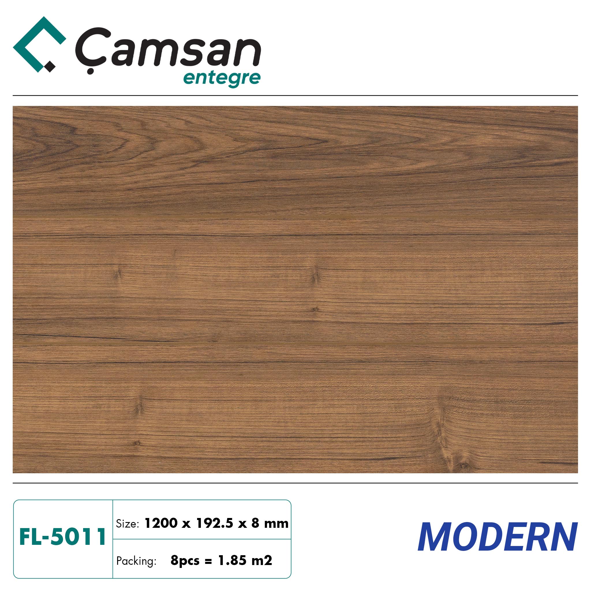 Sàn gỗ Camsan 8mm Hèm V Aqua FL5011