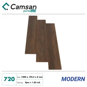 Sàn gỗ Camsan 8mm Hèm V Aqua 720