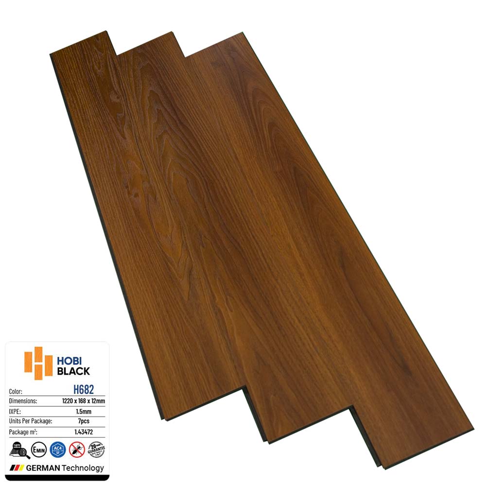 Sàn gỗ Hobi Black 12mm H682