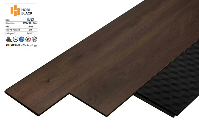 Sàn gỗ Hobi Black 12mm H683